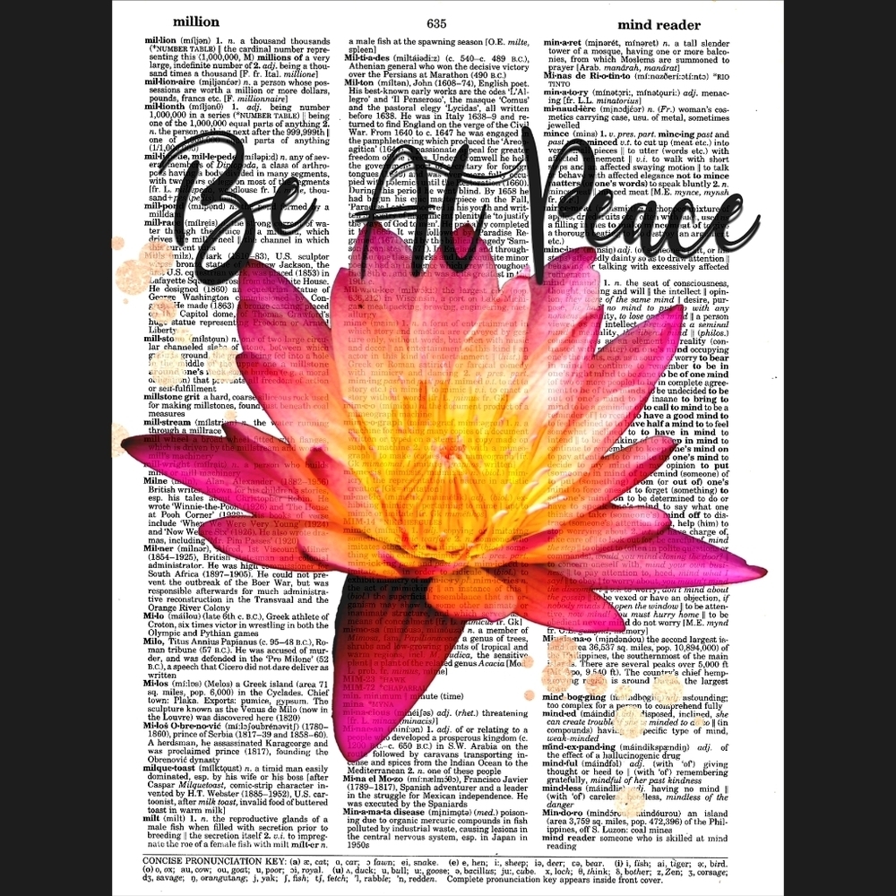 Lotus Flower Spiritual Inspirational Art Print